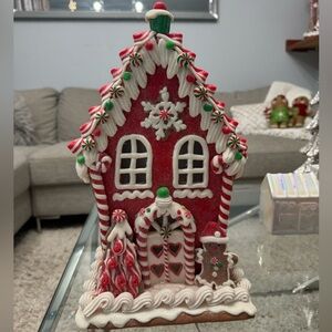 Peppermint Gingerbread Clay House
